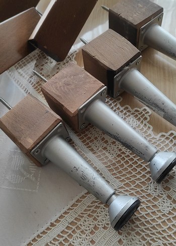 Gerçek Ahşap Ve Metal Mobilya Ayakları - Görsel 6