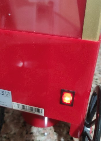 Parlak Kırmızı Popcorn Makinesi Sıfır Ürün - Görsel 3