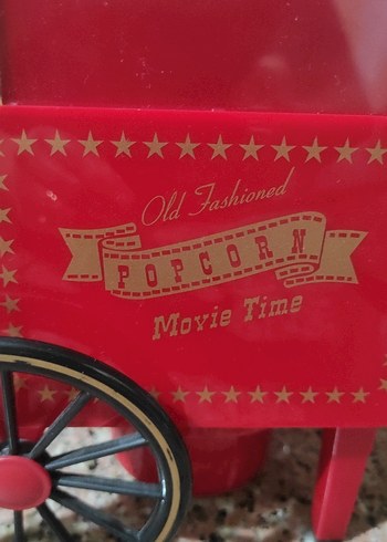 Parlak Kırmızı Popcorn Makinesi Sıfır Ürün - Görsel 5