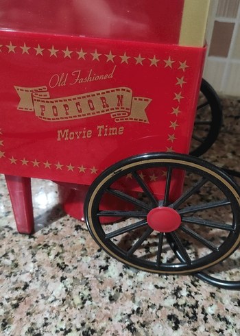 Parlak Kırmızı Popcorn Makinesi Sıfır Ürün - Görsel 8