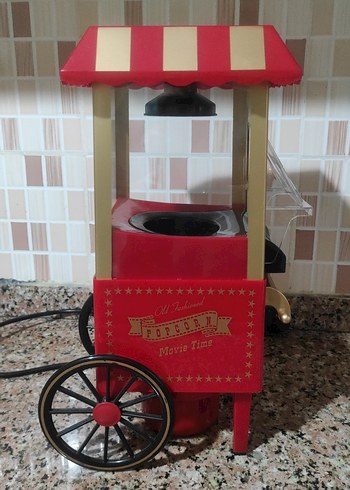 Parlak Kırmızı Popcorn Makinesi Sıfır Ürün - Görsel 2