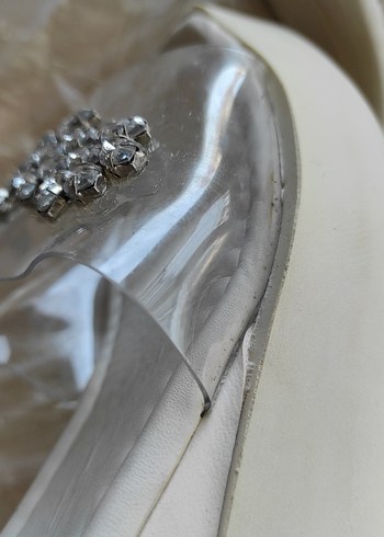 39 numara Bambi  Payetli Dolgu Topuklu Kadın Terlik sıfır gibi - Görsel 9