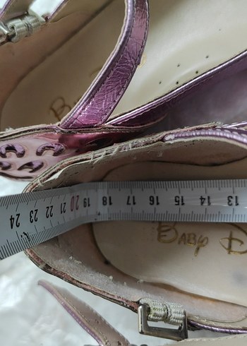 31 Numara BABY D S Pembe Parlak Kız Çocuk Babet Ayakkabı - Görsel 10
