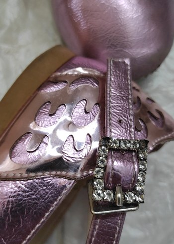 31 Numara BABY D S Pembe Parlak Kız Çocuk Babet Ayakkabı - Görsel 12