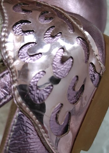 31 Numara BABY D S Pembe Parlak Kız Çocuk Babet Ayakkabı - Görsel 11