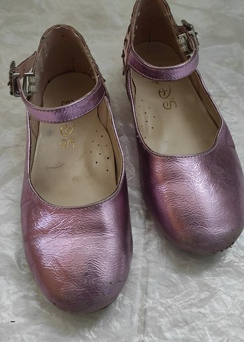 31 Numara BABY D S Pembe Parlak Kız Çocuk Babet Ayakkabı - Görsel 2