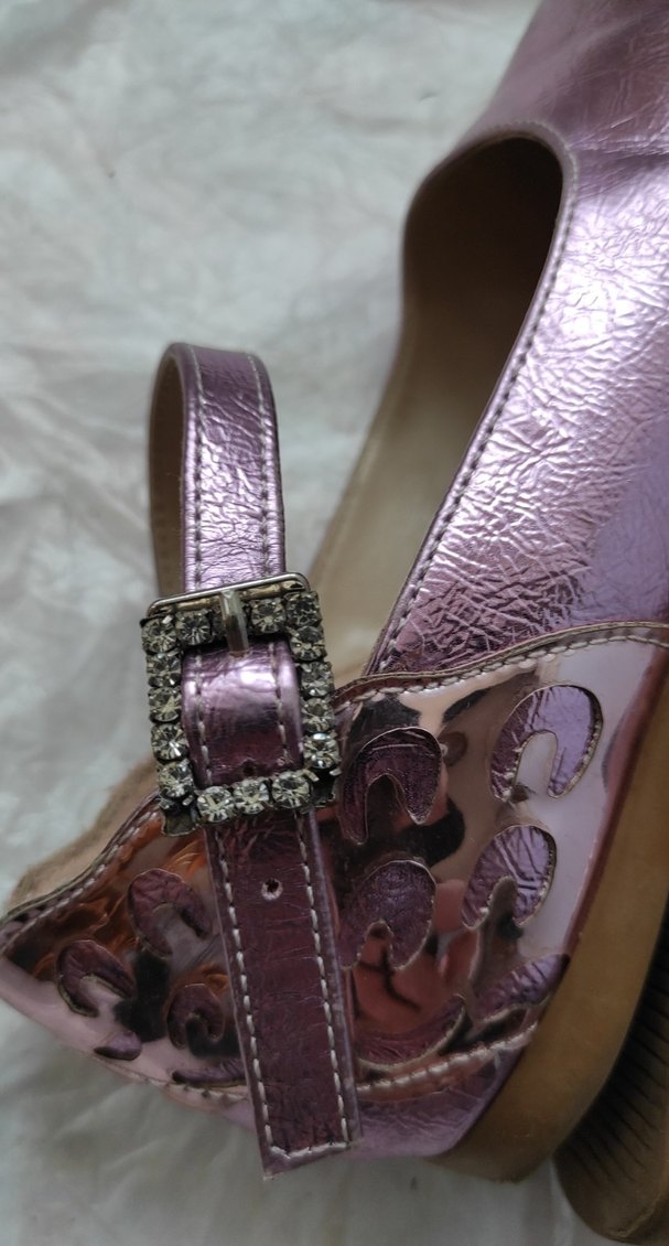 31 Numara BABY D S Pembe Parlak Kız Çocuk Babet Ayakkabı - Görsel 5