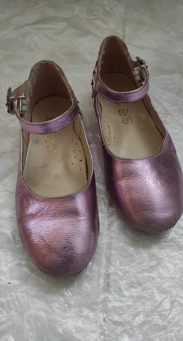 31 Numara BABY D S Pembe Parlak Kız Çocuk Babet Ayakkabı - Görsel 2