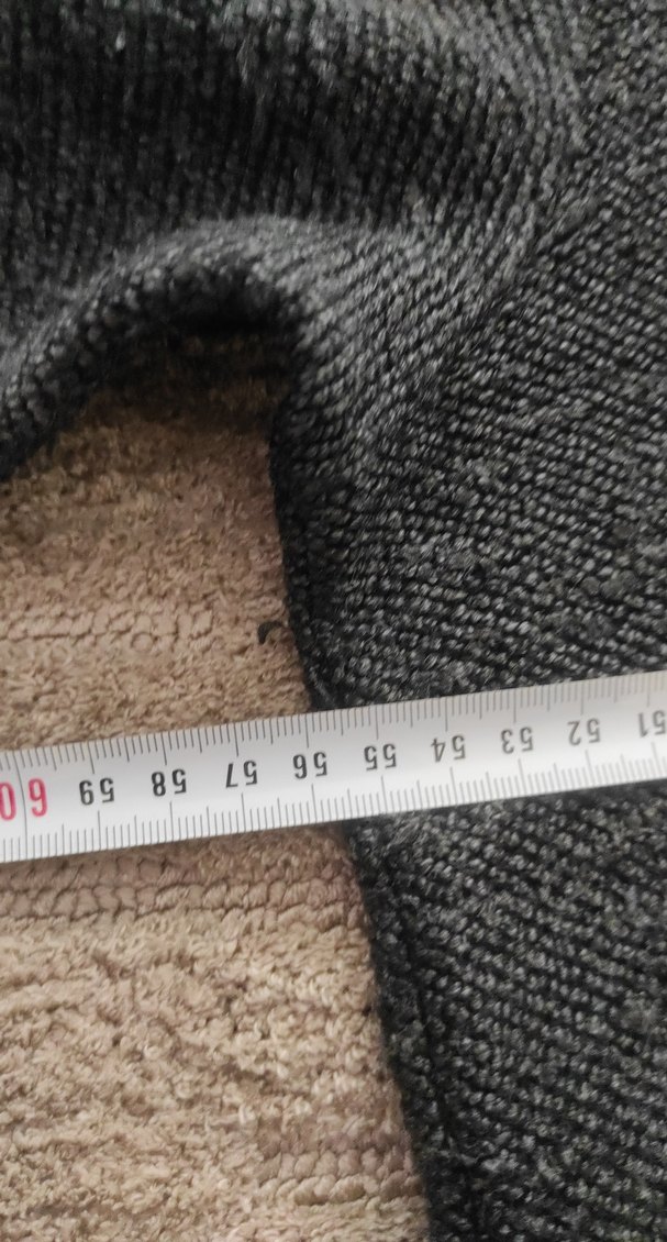 L-XL uyumlu Gri Buklet Örgü Yün Erkek Kazak - Görsel 5