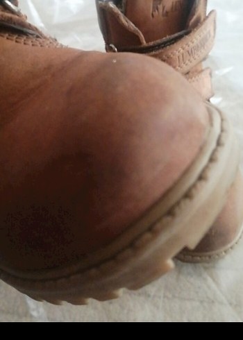 28 numara Lumberjack Kahverengi Deri Erkek Çocuk Botları temiz - Görsel 3