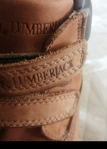 28 numara Lumberjack Kahverengi Deri Erkek Çocuk Botları temiz - Görsel 5