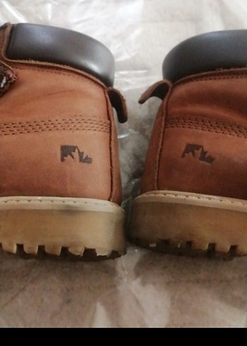 28 numara Lumberjack Kahverengi Deri Erkek Çocuk Botları temiz - Görsel 6