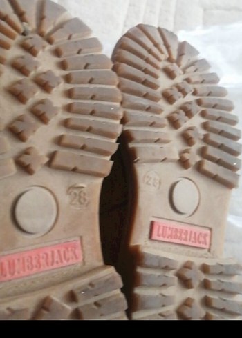 28 numara Lumberjack Kahverengi Deri Erkek Çocuk Botları temiz - Görsel 7