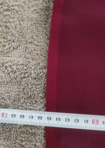 Bordo Kadın Şal - İpek Dokulu, Püsküllü - Görsel 5