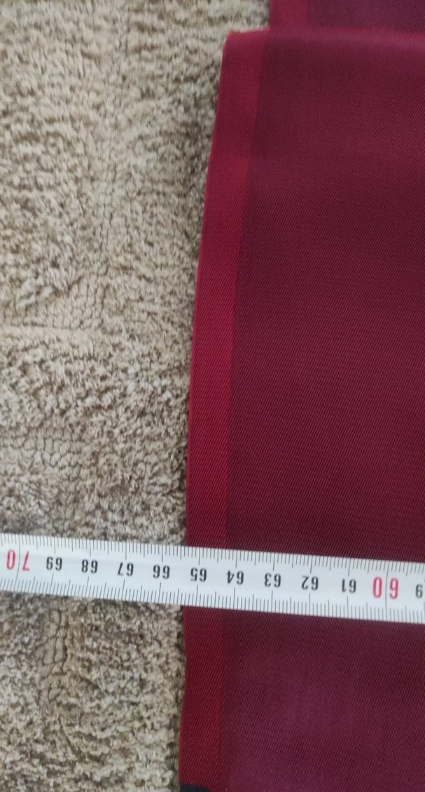 Bordo Kadın Şal - İpek Dokulu, Püsküllü - Görsel 5