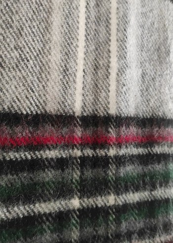 Siyah Beyaz Gri Yeşil Kırmızı Yün Erkek Kaşkol Sıfır Gibi Temiz - Görsel 4