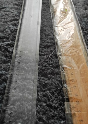 Beden Renk ahşap cetve şeffaf cetvel 50 cm ahşap sıfır olan fiyat ikisinin