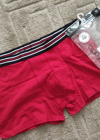 Defacto Kirmizi Erkek Boxer Etiketli Sifir