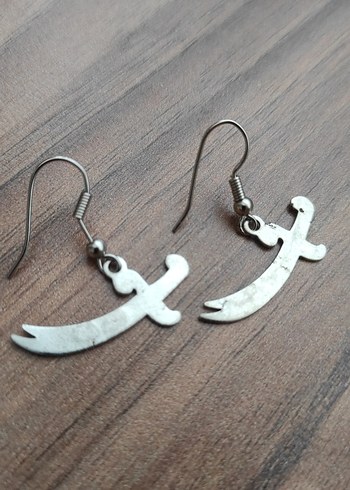 küpe kılıç küpe   şık güzel sıfır - Görsel 2