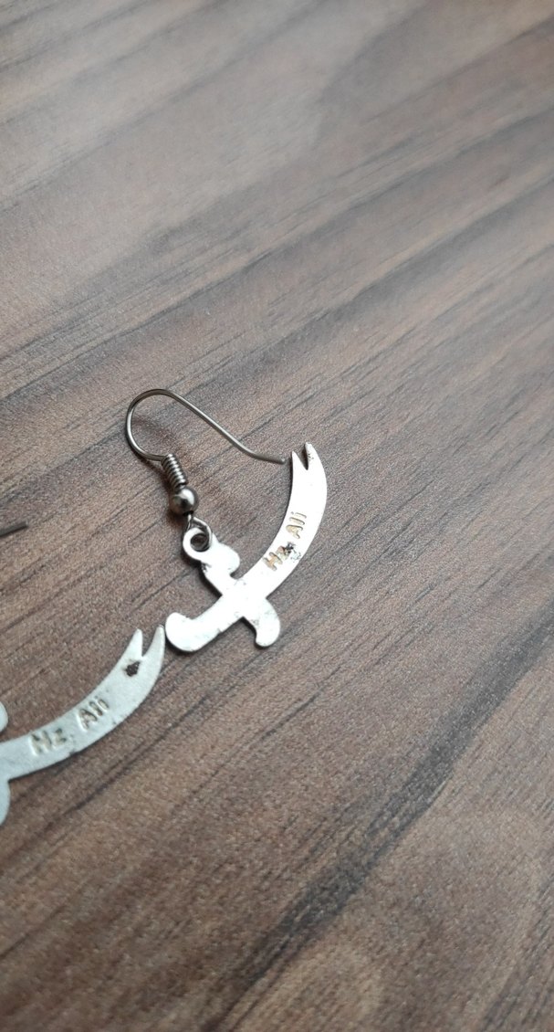 küpe kılıç küpe   şık güzel sıfır - Görsel 3