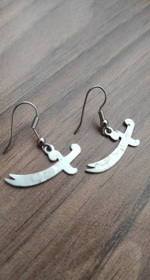 küpe kılıç küpe   şık güzel sıfır - Görsel 2