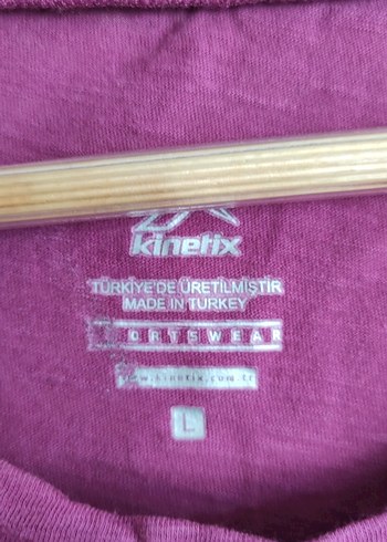 l Beden Kinetix L-XL Mor Baskılı Tişört yeni temiz sorunsuz