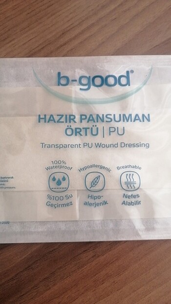 Diğer B good hazır pansuman örtüsü su geçirmez steril tek kullanımlık