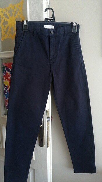 Zara 11-12 yaş lacivert okul pantolonu çocuk pantolonu