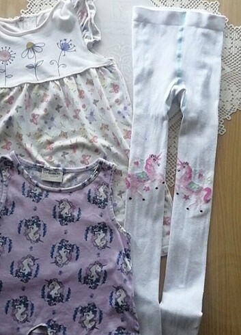 My Little Pony Penti Waikiki 3-4-5-6 yaş külotlu çorap tişört  - Görsel 2