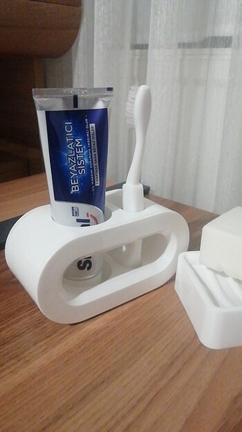 Diğer Sabunluk Banyo takımı diş fırçası macunluk standı sıfır