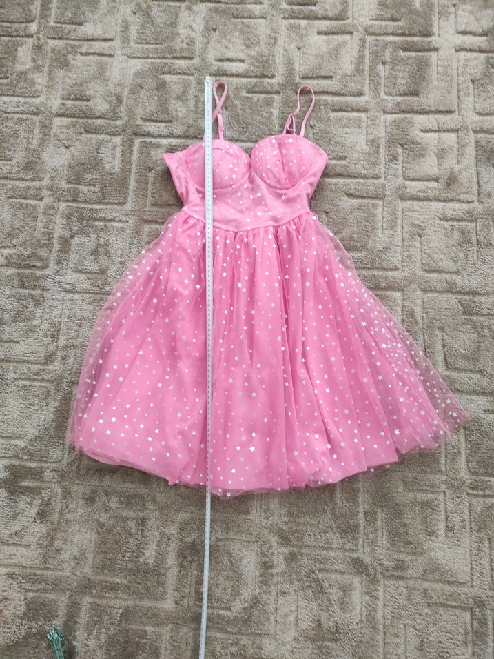 M L XL mezuniyet Barbie elbise etika marka pembe likralı yeni - Görsel 2