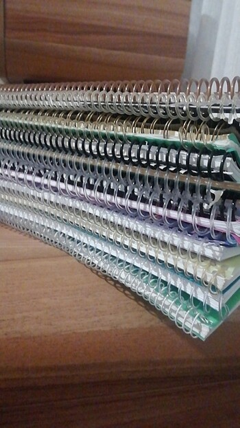 16 lı set büyük boy defter iyi durumdalar temiz