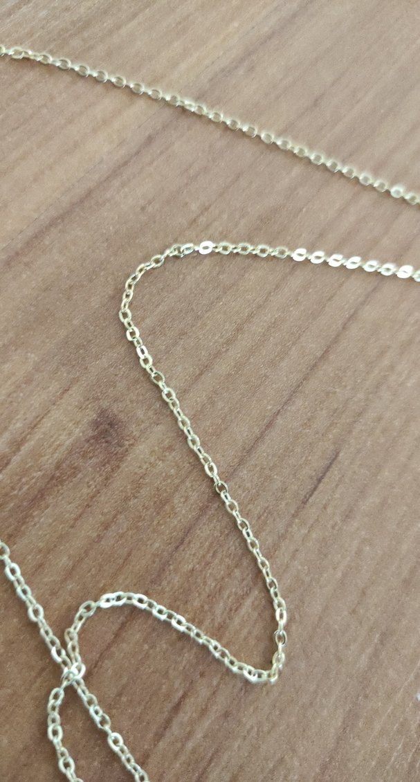 sıfır vücut kolyesi altın rengi taşlı çok şık yeni taşla parlak - Görsel 5