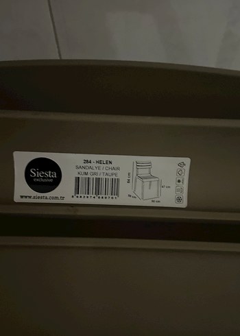 Bej siesta helen sandalye - Görsel 4