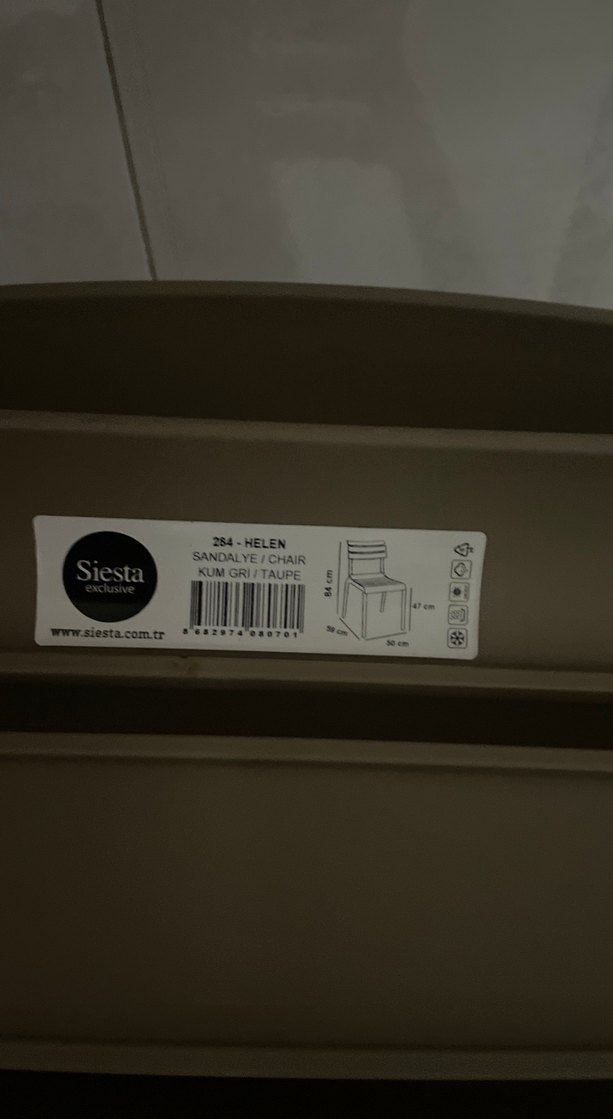 Bej siesta helen sandalye - Görsel 4