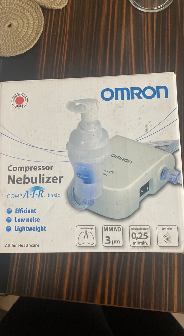 Omron Kompresörlü Nebulizatör Beyaz-Gri - Görsel 2