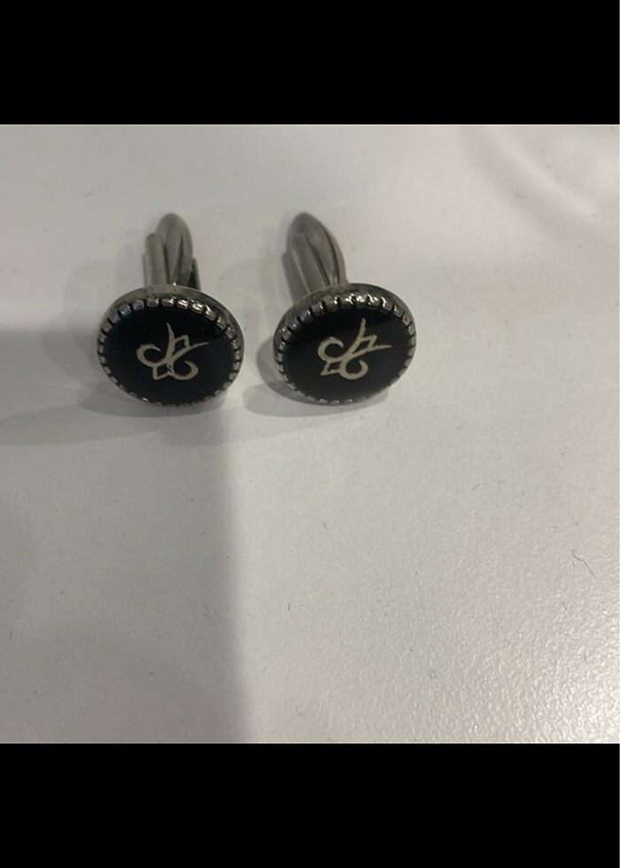 Siyah kol düğmeleri - Görsel 4