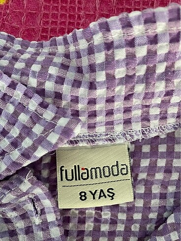 8 Yaş Beden mor Renk kız çocuk elbise