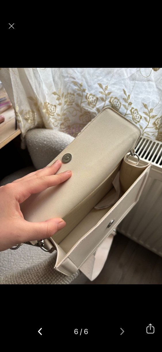 Stradivarius krem çanta - Görsel 3