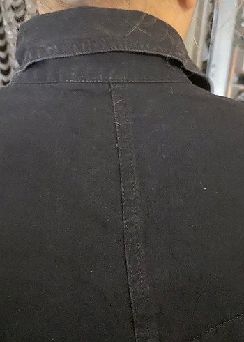 Siyah Kadın Denim Uzun Tulum - Görsel 10