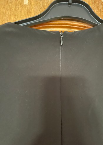 Dantel Detaylı Siyah Midi Elbise - Görsel 7