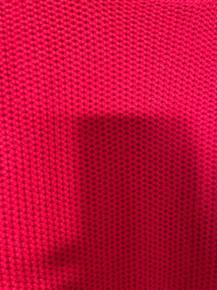 Kadın Kırmızı Örgü Salaş Kazak - Görsel 3