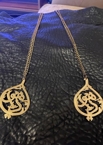 Altın Renk Zincir Detaylı Midi Kolye - Görsel 2