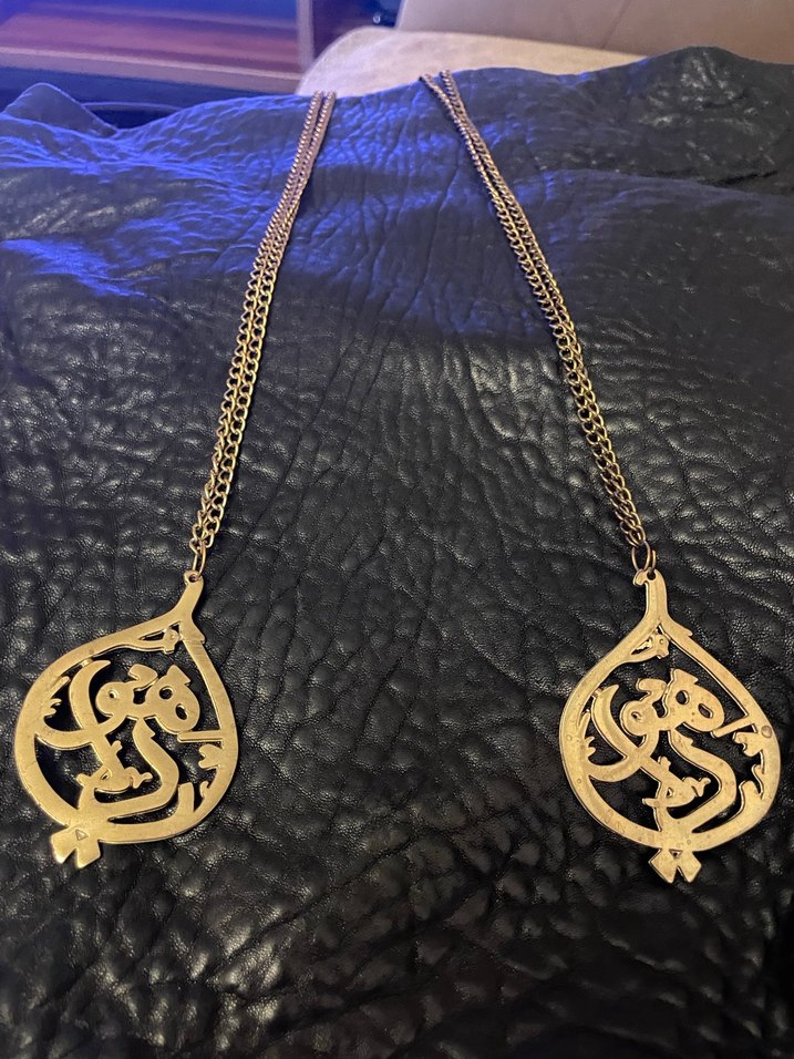 Altın Renk Zincir Detaylı Midi Kolye - Görsel 2