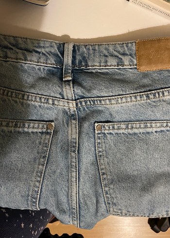 Gri Midi Boy Rahat Kesim Kadın Kot Pantolon - Görsel 5