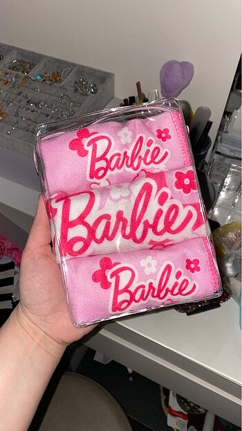 Primark Barbie Mikrofiber Havlu Mendil Seti