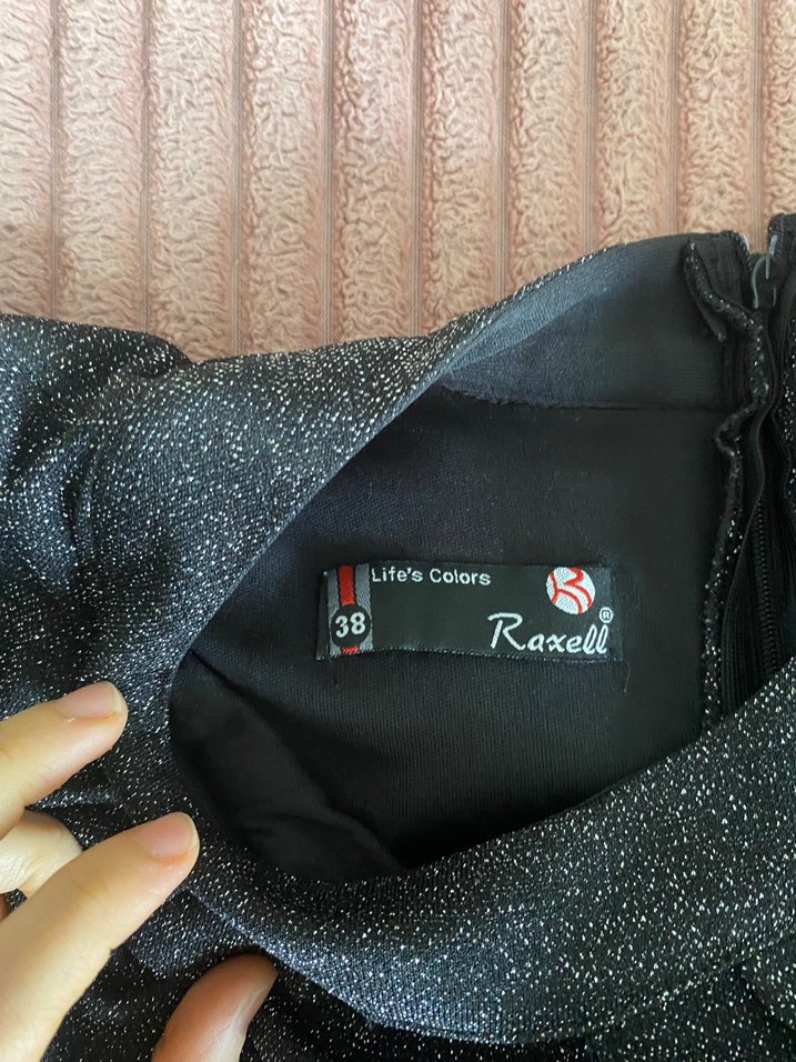 Kadın Siyah Uzun Kollu Straplez Tulum - Görsel 5