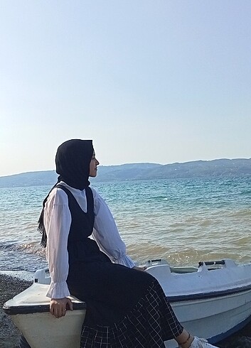 Diğer eteği desenli siyah jile 