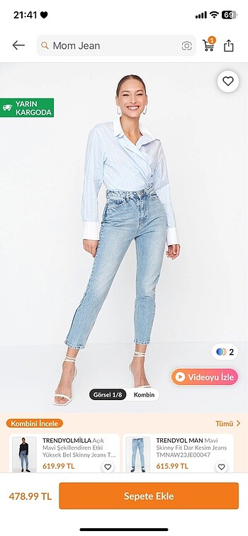 Trendyolmilla mom jean