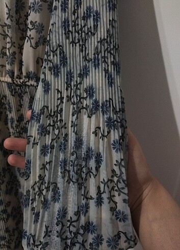 Trendyol & Milla Mavi çiçek desenli Elbise